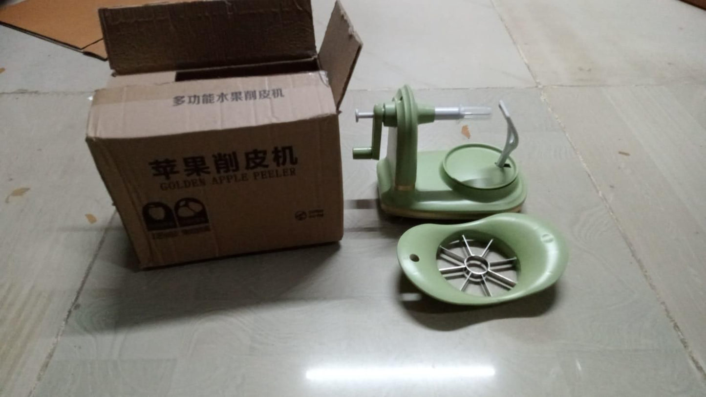 Multi Purpose Fruit Peeler with Suction Cups - Anti-Oil, Hand Cranked