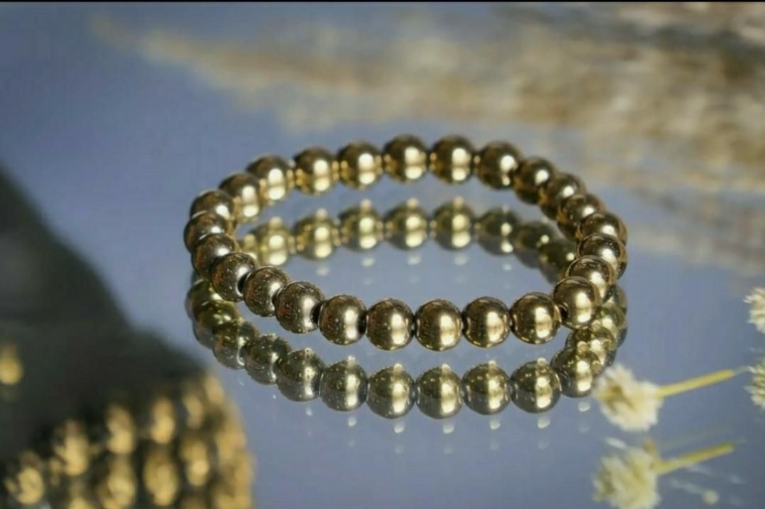 Money Magnet - Pyrite Natural Stone Bracelet for Wealth & Positivity