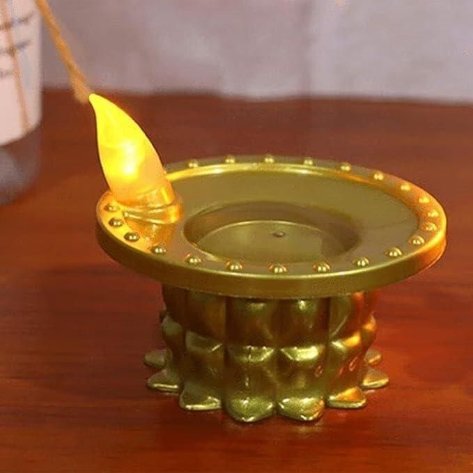 Water Pouring Diya LED Light – Festive & Elegant Lighting Solution