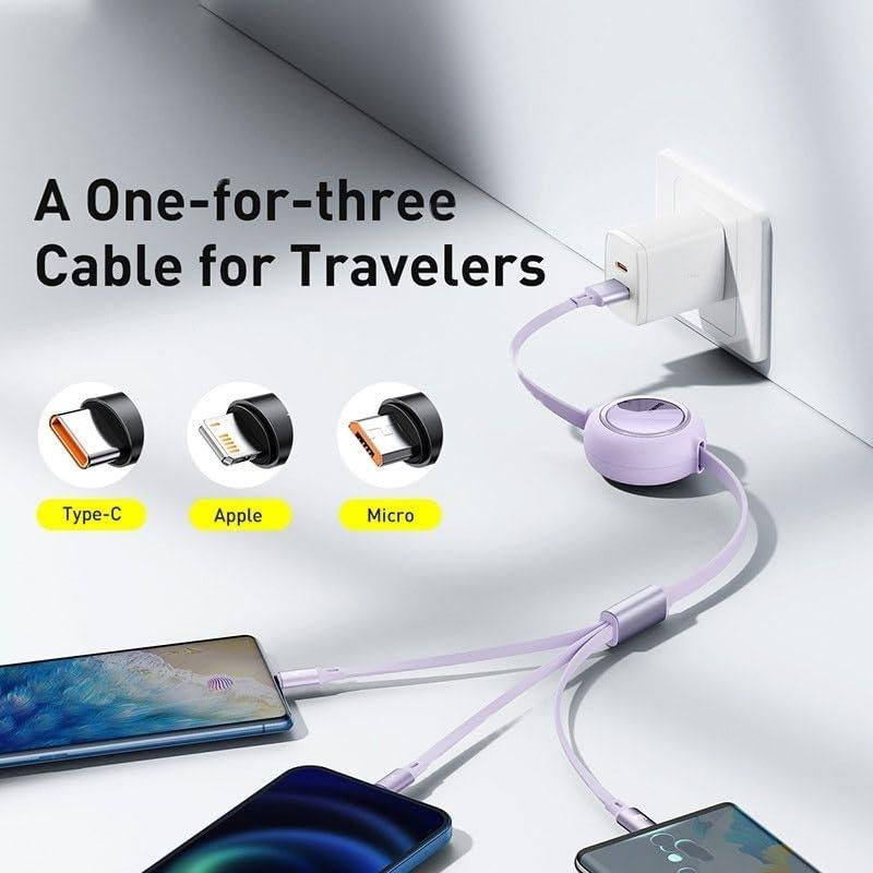 3 in 1 Charging Data Cable | Universal Multi-Device Charger