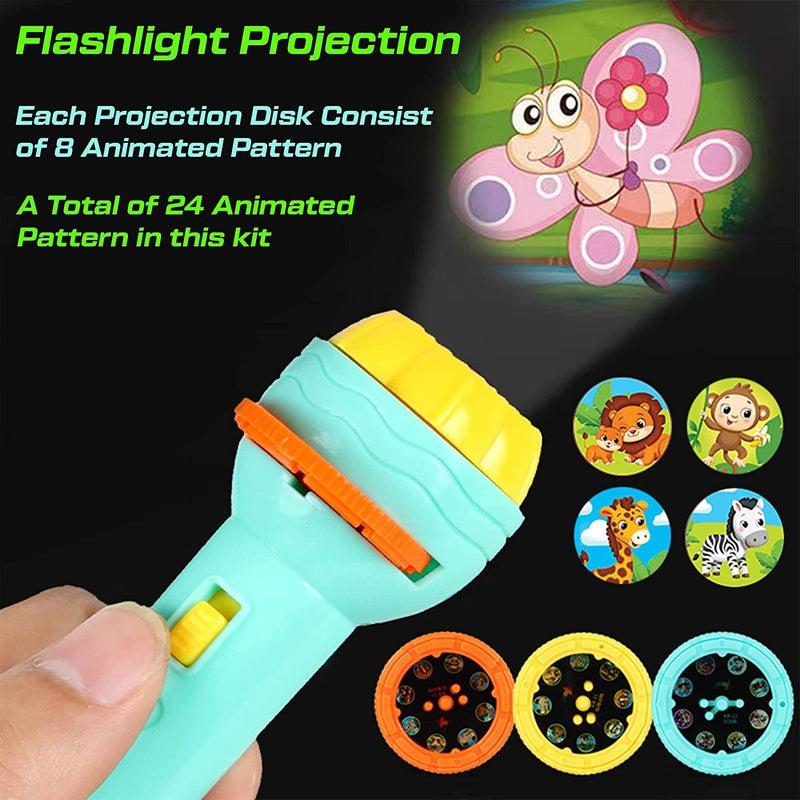 Interactive Slide Flashlight Torch - Kids Educational Learning Toy