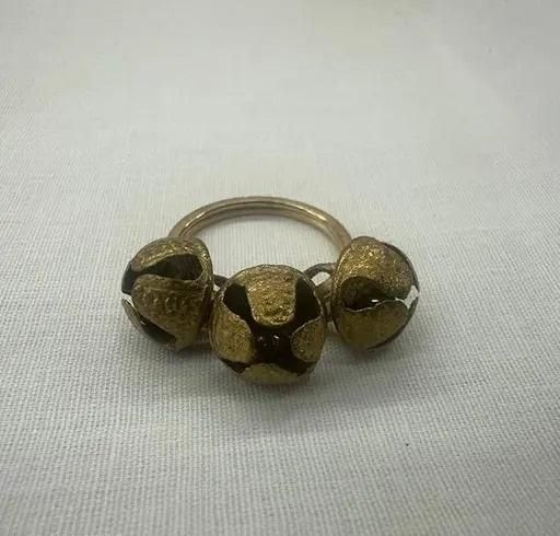 Bhajan Clapping Ghungroos Finger Ring - Add Melody to Your Prayers