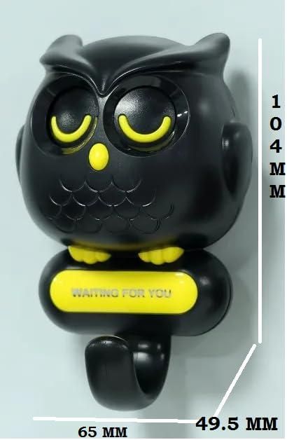 Creative Owl Magnetic Key Hook - Automatic Blinking Eyes & Drill-Free Installation