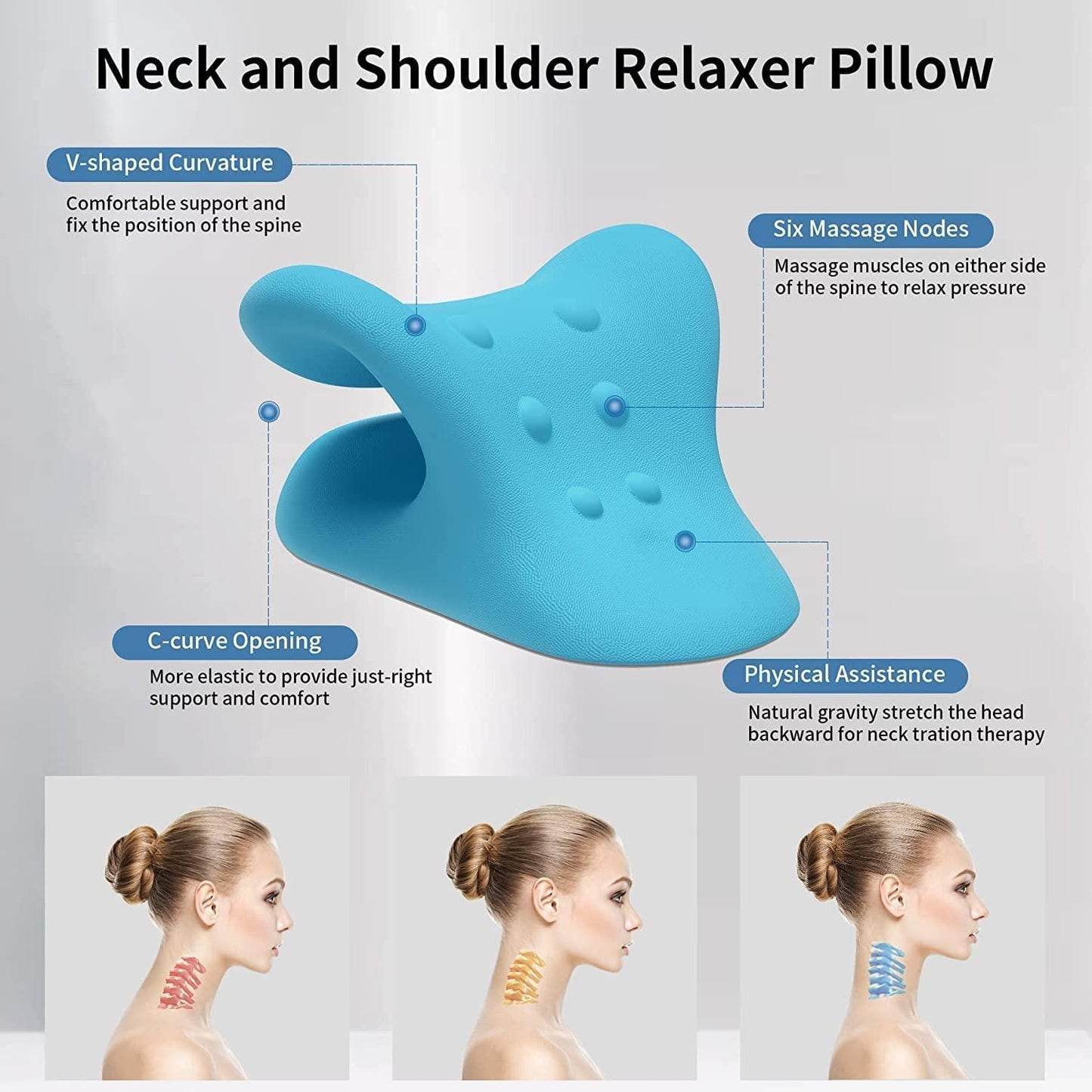 Expertomind Neck Relaxer | Cervical Pillow for Pain Relief & Support