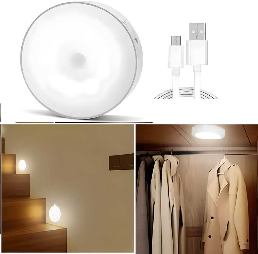 Motion Sensor Light with USB Charging | Wireless LED Night Light
