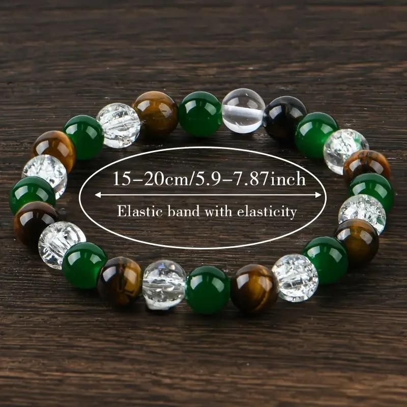 Prosperity & Relaxation Beaded Stretch Unisex Bracelets (Pack of 2)
