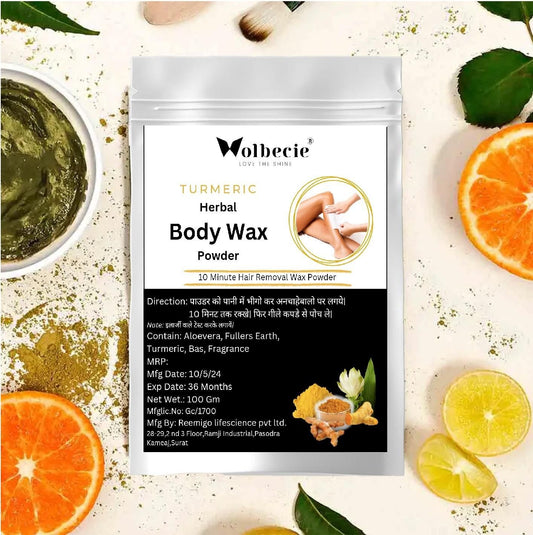 Natural Turmeric Herbal Body Wax – Painless Hair Removal in 10 Minutes
