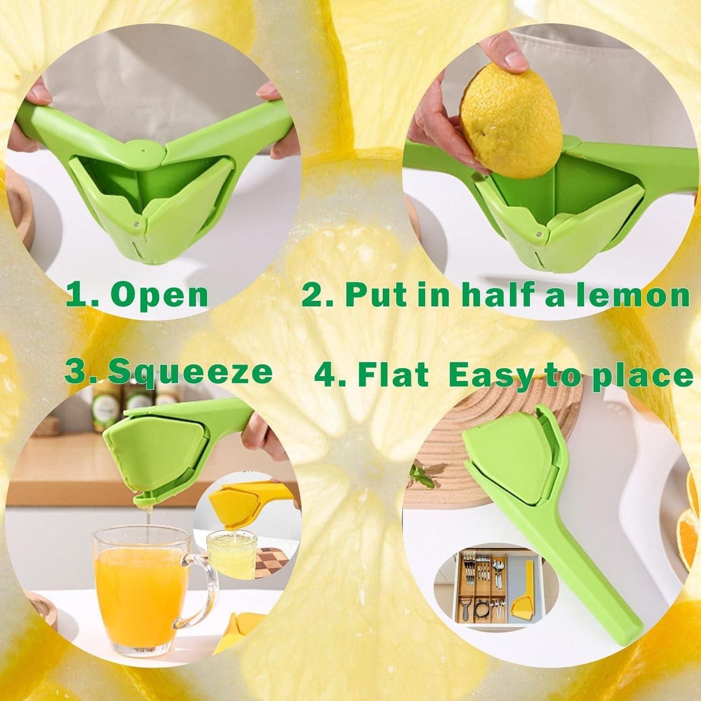 Manual Lemon Juicer – Easy & Effortless Citrus Squeezer