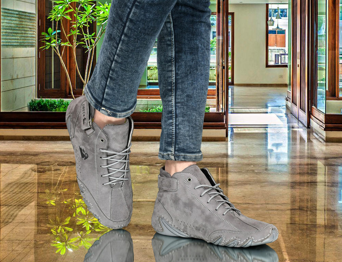 Men’s Grey Suede Casual Shoes – Style Meets Everyday Comfort