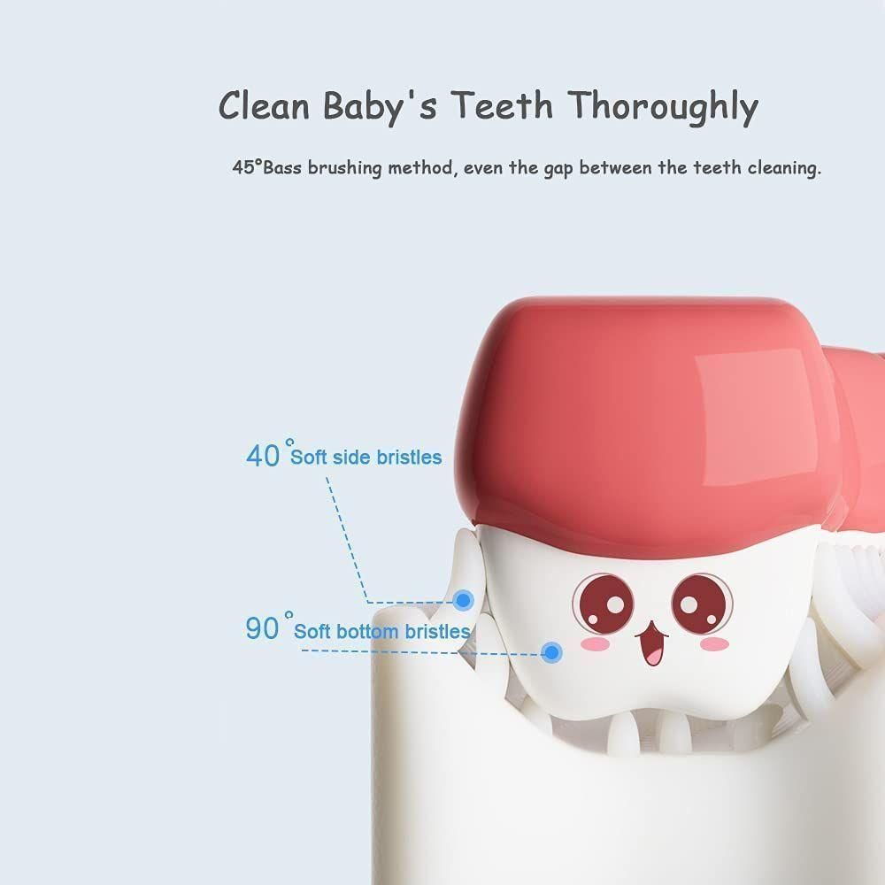 Brush- U Shaped Toothbrush for Silicone Infant Toothbrush For Mouth-Cleaning ( Pack of 2 ) - noQMall