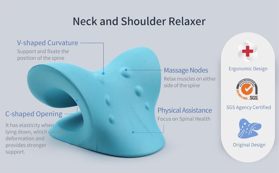 Neck and Shoulder Relaxer for Cervical Spine Alignment