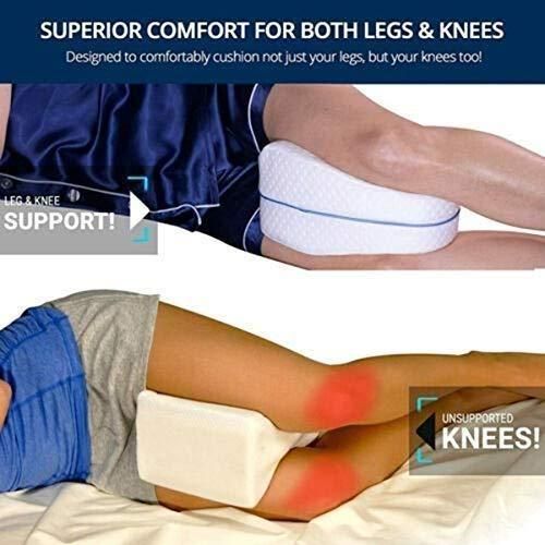 Knee Pillow for Side Sleep – Memory Foam Support for Pain Relief