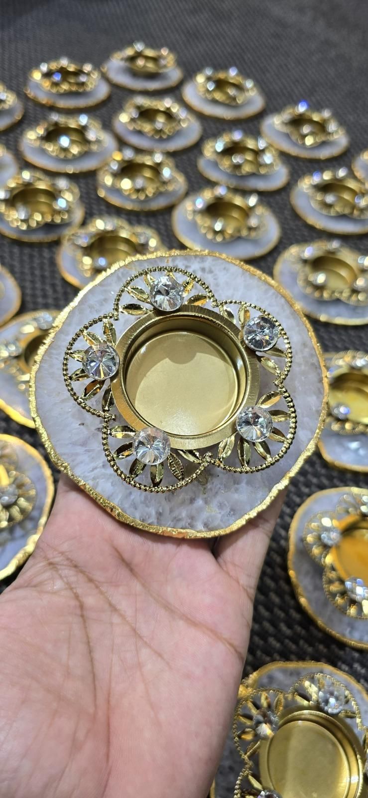 Divine Stylish Stone Diya for Pooja, Decor & Gifting