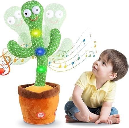 LED Musical Dancing & Mimicry Cactus Toy for Kids - Fun & Interactive
