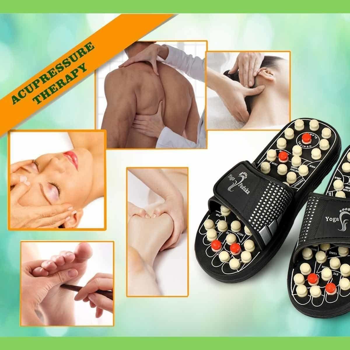 Acupressure & Magnetic Therapy Slippers for Pain Relief & Blood Circulation