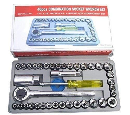 Multipurpose 40-in-1 Screwdriver Socket & Bit Tool Kit - Versatile Repair Set