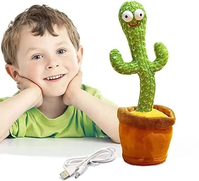 LED Musical Dancing & Mimicry Cactus Toy for Kids - Fun & Interactive