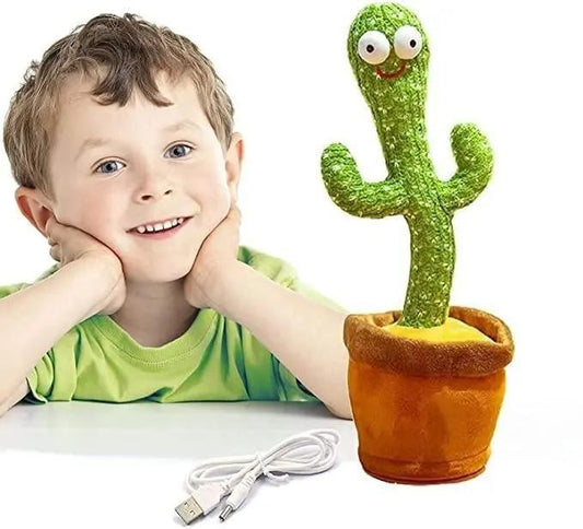 LED Musical Dancing & Mimicry Cactus Toy for Kids - Fun & Interactive