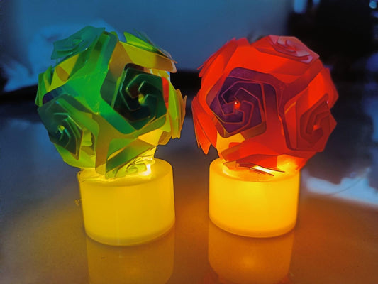 Elegant Smokeless Zig Zag Candles – Fancy Glossy Design (Pack of 2)