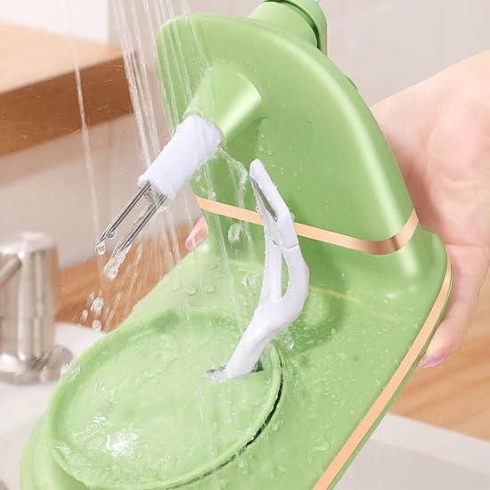 Multi Purpose Fruit Peeler with Suction Cups - Anti-Oil, Hand Cranked