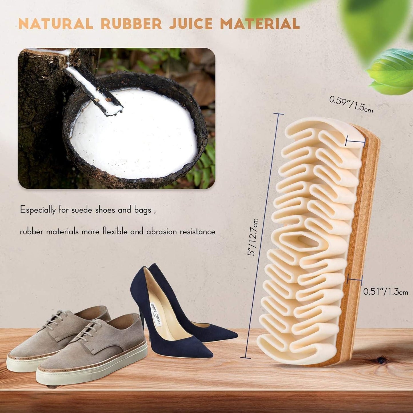 2 in 1 Shoe Cleaning Brush – Rubber Bristles for Effective Cleaning