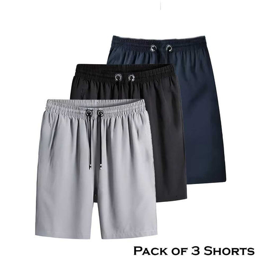 Men’s Combo of 3 Stretchable Cotton Shorts | Comfort Meets Style