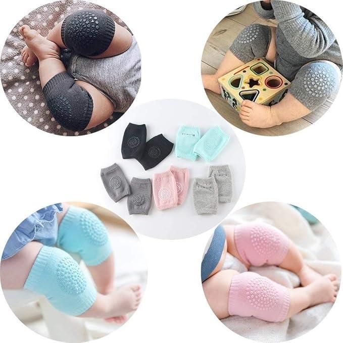 2 Pair Baby Knee Pad for Safety Crawling - Soft & Protective