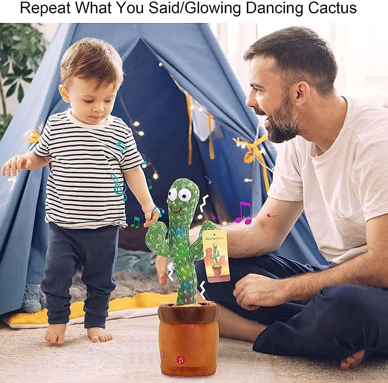 LED Musical Dancing & Mimicry Cactus Toy for Kids - Fun & Interactive