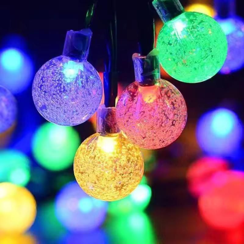 Multicolor LED Crystal Bubble Ball String Fairy Lights – 3M