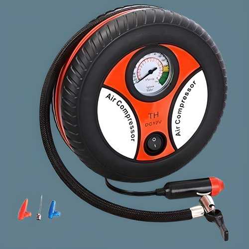 Mini Foot Pump Inflator for Bike & Car | Compact Air Compressor