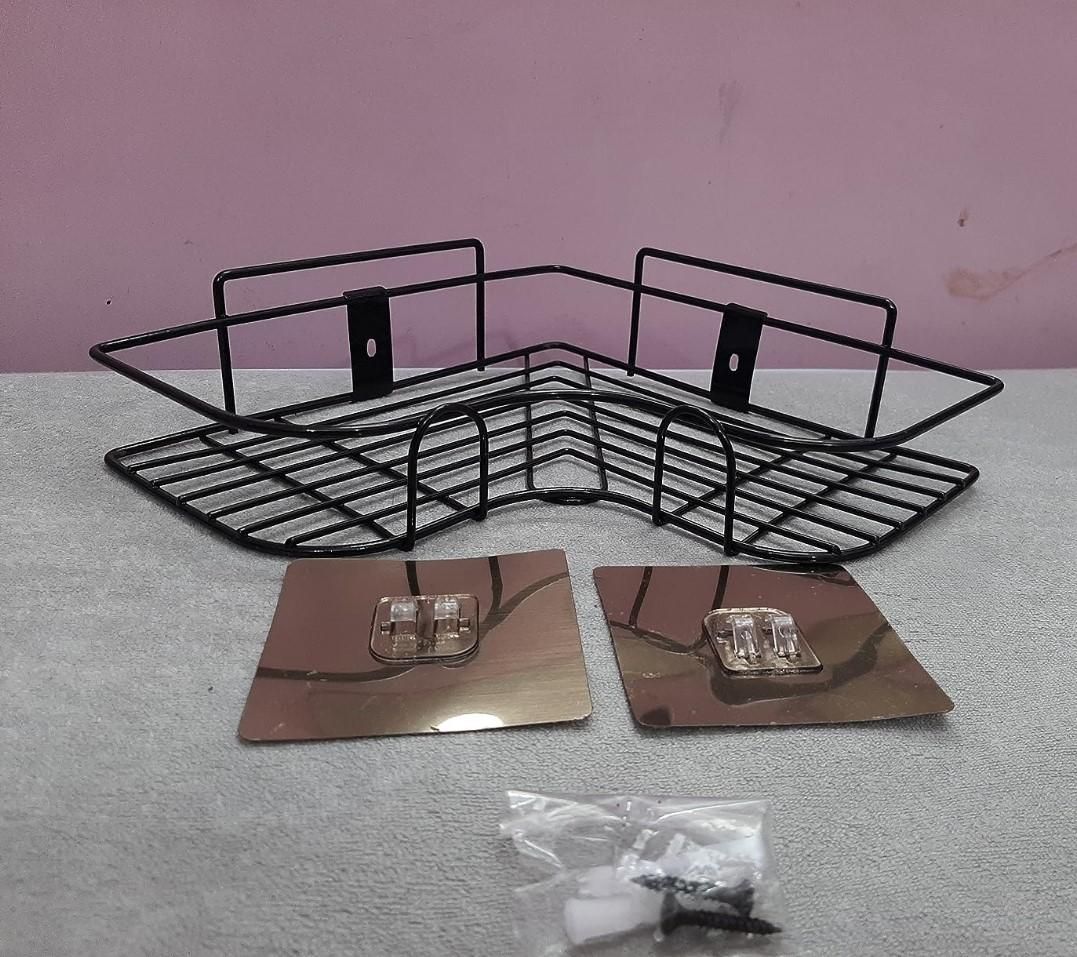 Transform Your Bathroom with Stylish Metal Corner Rack Shelves 🛁✨
