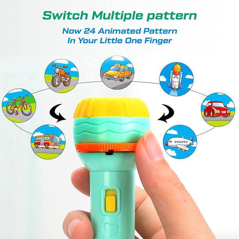 Interactive Slide Flashlight Torch - Kids Educational Learning Toy