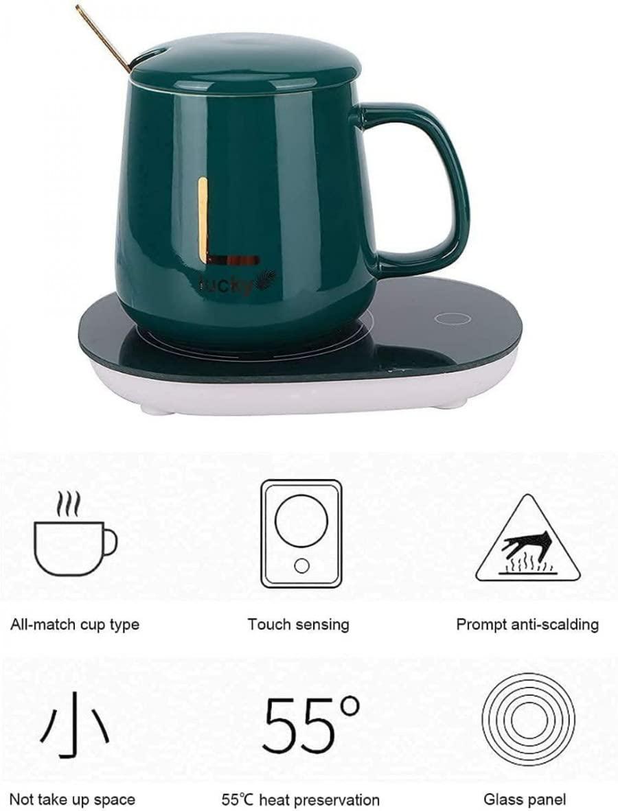 Coffee Warmer Plate- Auto On-Off Coffee Cup Warmer for Desk - noQMall