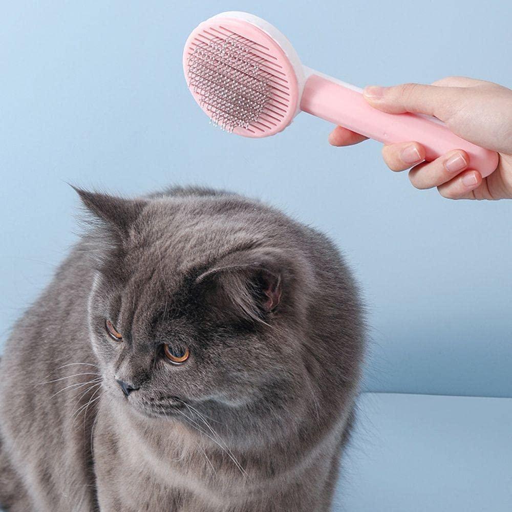 Effortless Pet Hair Removal Brush with Self-Cleaning Needle | No More Shedding Mess