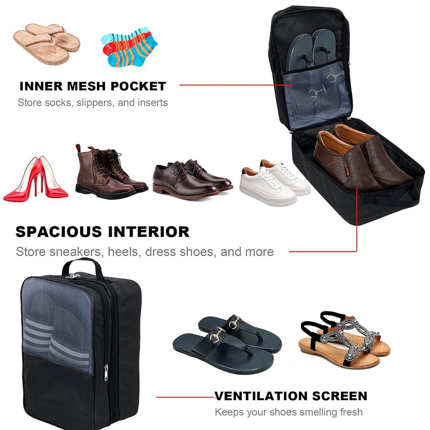 Multipurpose Portable Storage Bag - Lightweight, Waterproof, 3-Layer Design