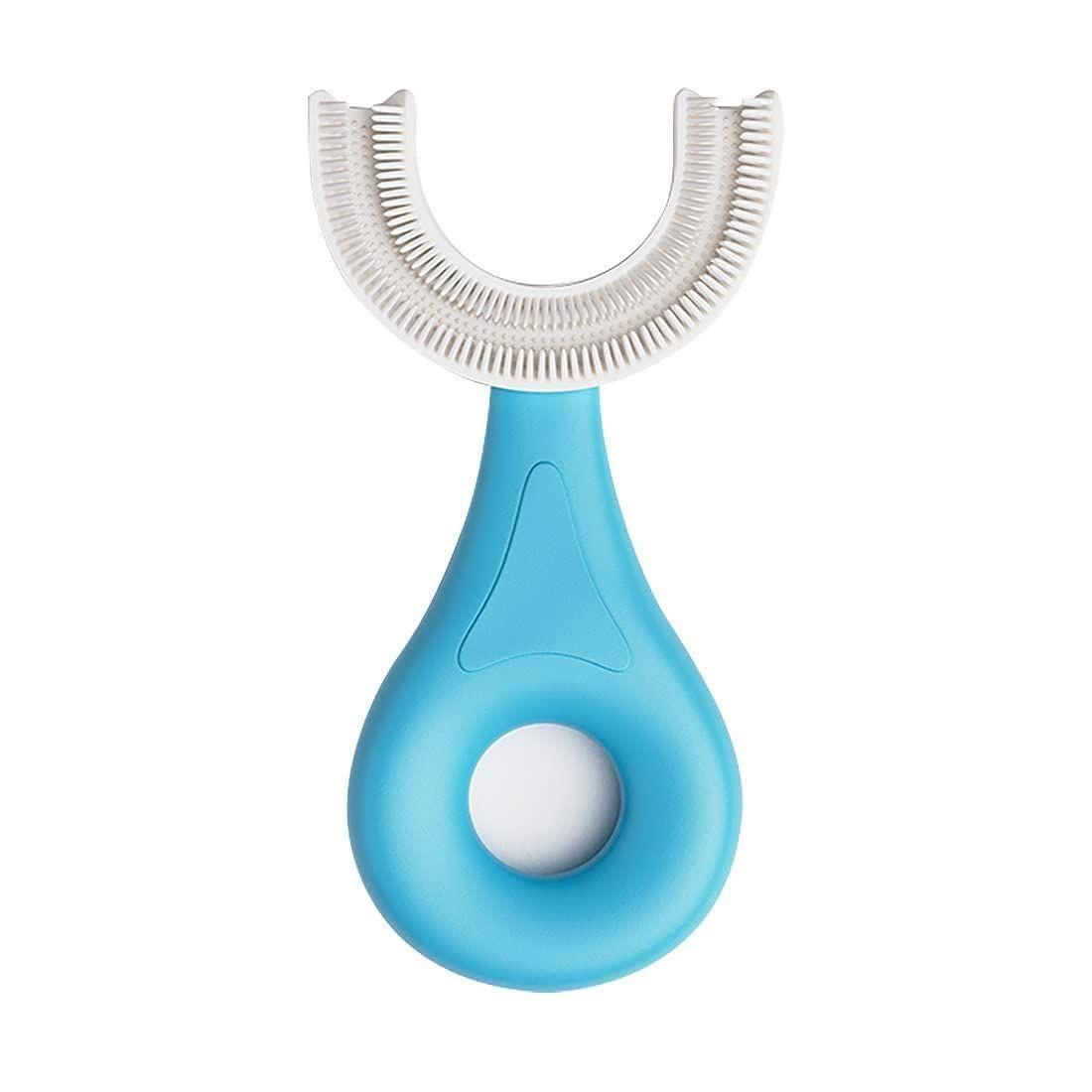Brush- U Shaped Toothbrush for Silicone Infant Toothbrush For Mouth-Cleaning ( Pack of 2 ) - noQMall