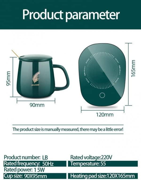 Coffee Warmer Plate- Auto On-Off Coffee Cup Warmer for Desk - noQMall