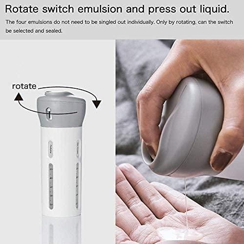 4-in-1 Smart Travel Bottles Set – Reusable Cosmetic Containers for Easy Travel