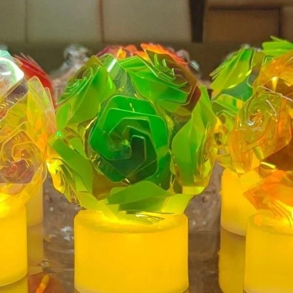 Elegant Smokeless Zig Zag Candles ā Fancy Glossy Design (Pack of 2)