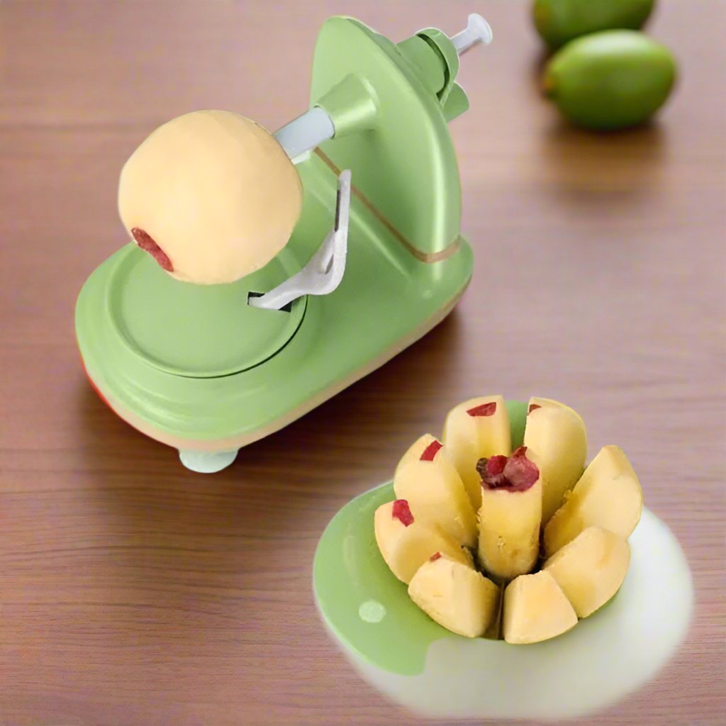 Multi Purpose Fruit Peeler with Suction Cups - Anti-Oil, Hand Cranked