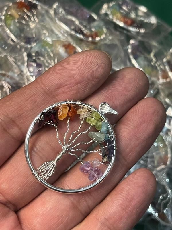 Tree of Life with 7 Chakra Pendant for Expansion of Consciousness
