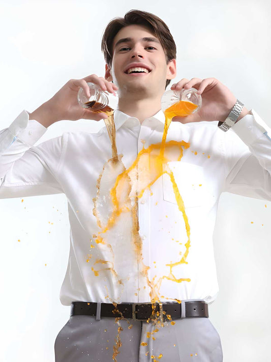 Men’s Anti-Stain & Anti-Odor Luxury White Cotton Shirt | Stay Fresh & Crisp