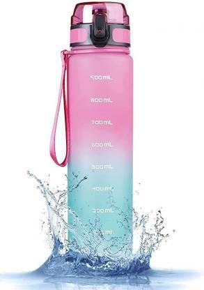 Sport Print Water Bottle 1000ml Sipper - noQMall