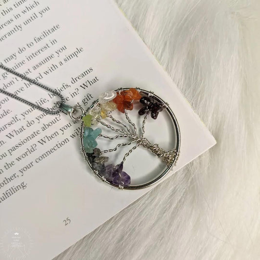 Tree of Life with 7 Chakra Pendant for Expansion of Consciousness