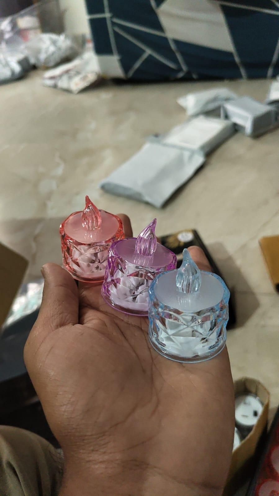 Bring Home Serenity with Flameless Crystal LED Candles for Festive Decor ✨