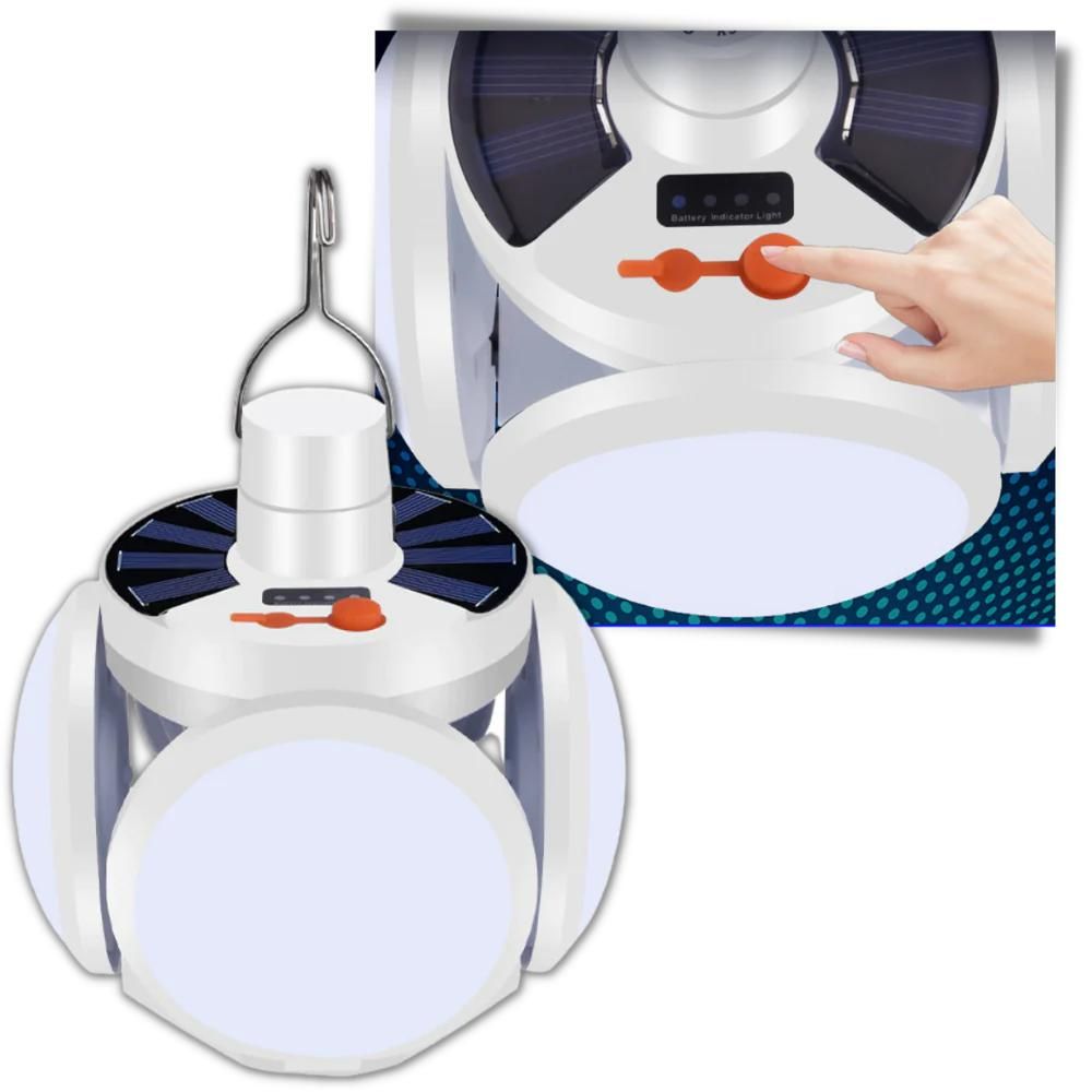 Emergency 15W Solar Light | Rechargeable LED Lantern with 5 Modes
