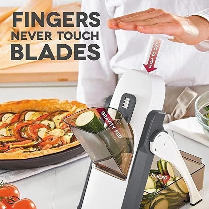 Adjustable Vegetable Slicer for Perfect Meal Prep – Stainless Steel