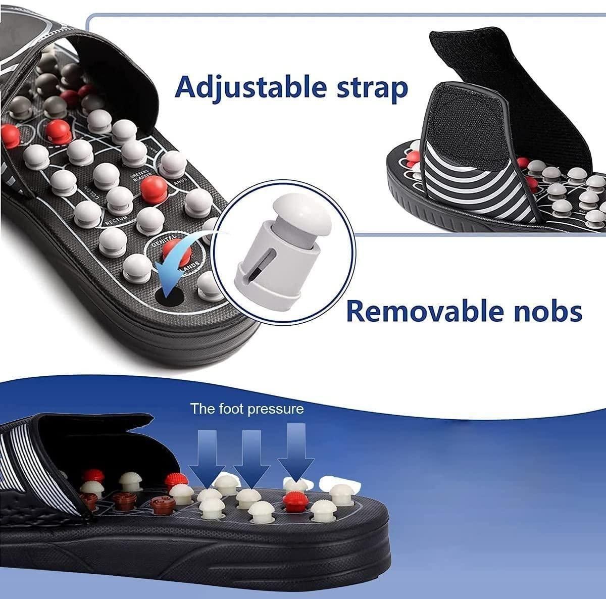 Acupressure & Magnetic Therapy Slippers for Pain Relief & Blood Circulation