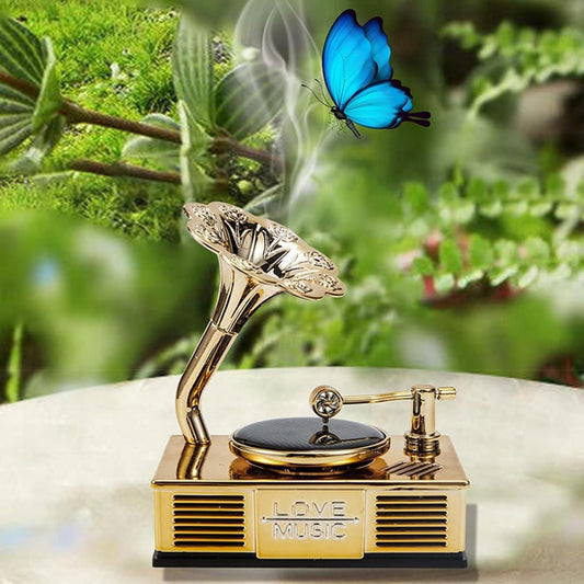 Car Vintage Phonograph Record Player Fragrance Diffuser | Long-Lasting Scent