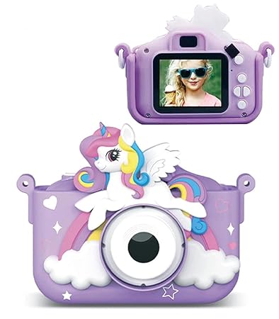 Unicorn Digital Camera Toy for Kids (3-12 Years) - Purple